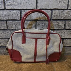 Red Beige | MONDANI | Leather Detailed Handbag